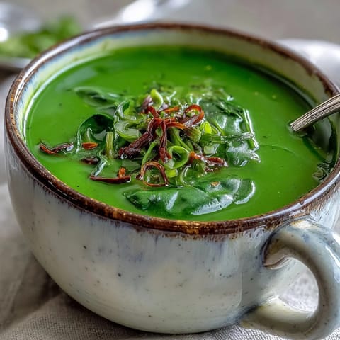 Spinach Coriander Lemongrass Soup