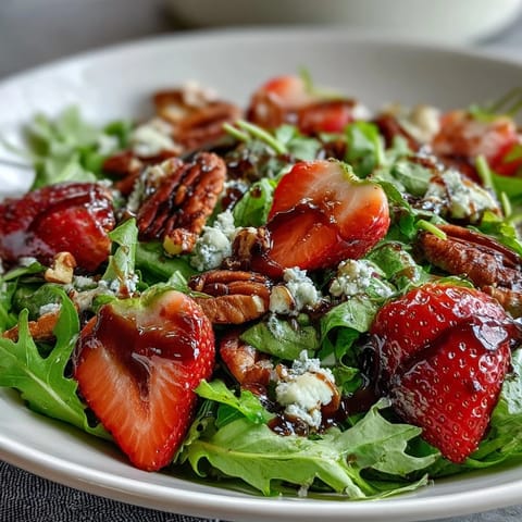 Spring Strawberry Arugula Salad