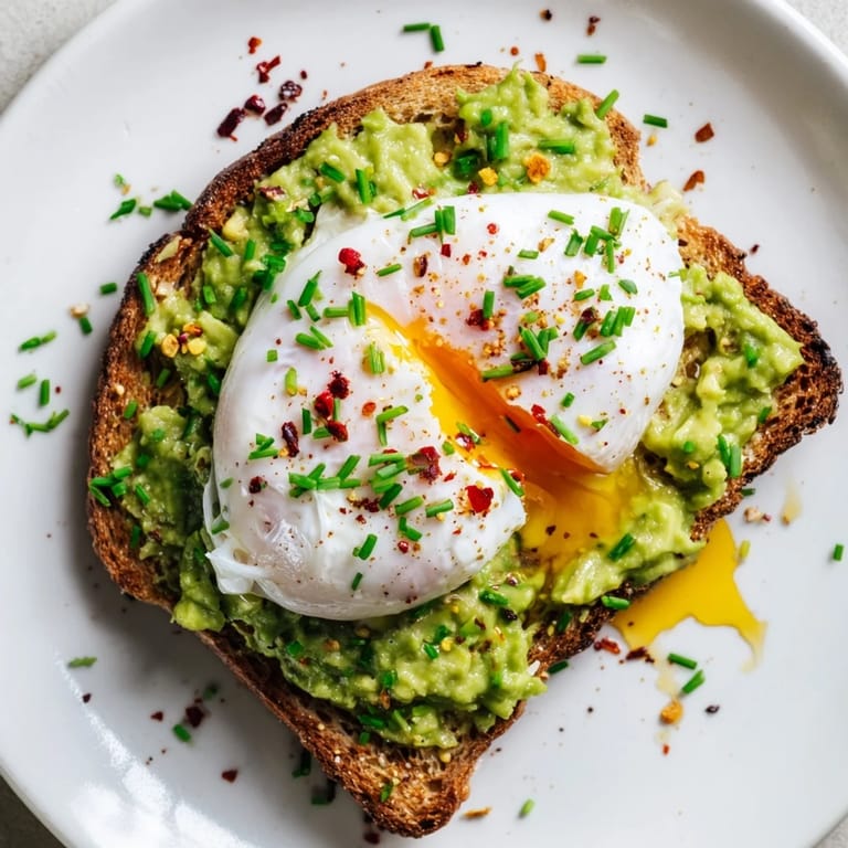 Two slices of hearty whole-grain avocado toast, drizzled with olive oil and ready to serve.