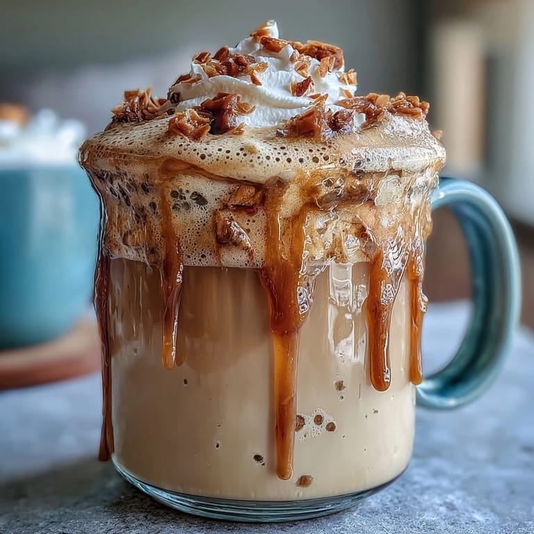 Refreshing iced vanilla frappuccino with real vanilla bean, crowned with a rich, toasted coconut foam for extra flavor.