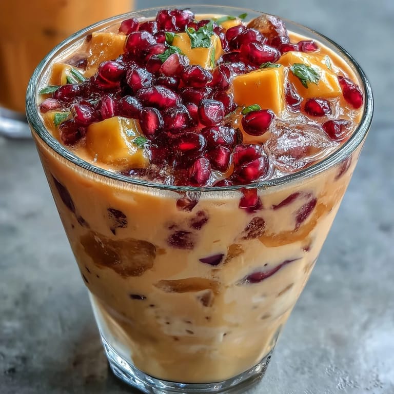 Refreshing iced Mango Dragonfruit Refresher featuring sweet mango, dragonfruit, and zesty lime in a bright, fruity beverage.